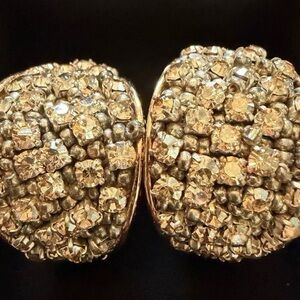 Sparkling Gold Cluster Earrings